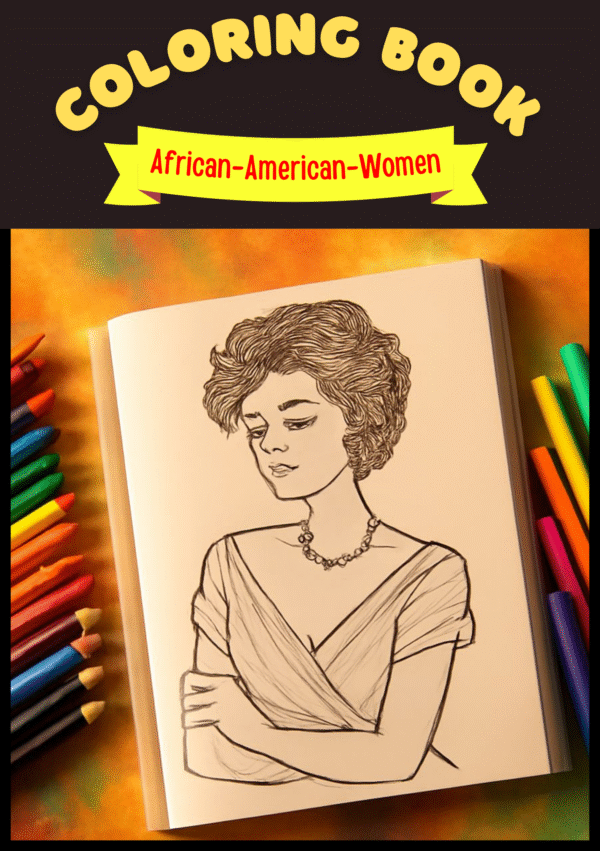African American Women Coloring Book  – Inspirational & Relaxing Art Pages