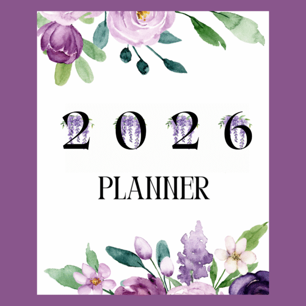 2026 Calendar Cum Planner | 12-Month Digital Planner PDF | Printable & Customizable Canva Calendar